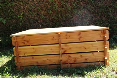 Composteur en bois Basic double Mon Petit Potager