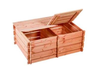 Composteur en bois Basic double Mon Petit Potager