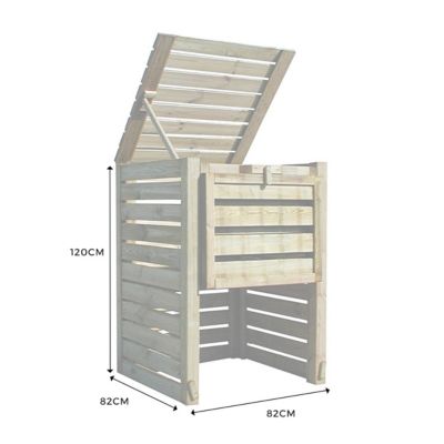 Composteur en bois Colorado grand modèle - 800 L