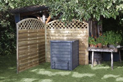 Composteur Garantia Thermo-Wood brun 400L