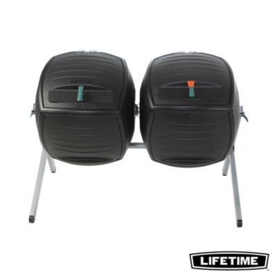 Composteur Lifetime 380L noir H.111 x l.144 cm
