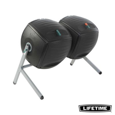 Composteur Lifetime 380L noir H.111 x l.144 cm