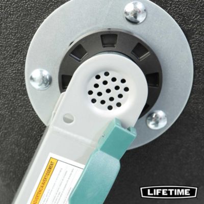 Composteur Lifetime 380L noir H.111 x l.144 cm