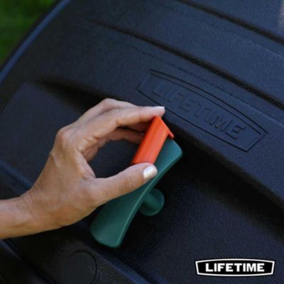 Composteur Lifetime 380L noir H.111 x l.144 cm