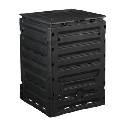 Composteur de jardin en plastique rotin marron 300 L - DIOCHE - Jardin