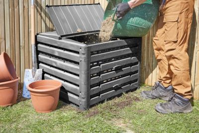 Composteur plastique effet bois 400 L Verve