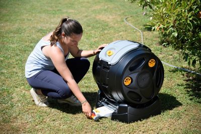 Composteur rotatif Easymix 2 en 1 Hozelock 100L