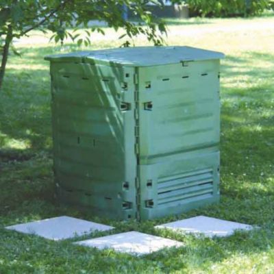 Composteur Thermo-King Vert + grille de fond, Contenance 400 L