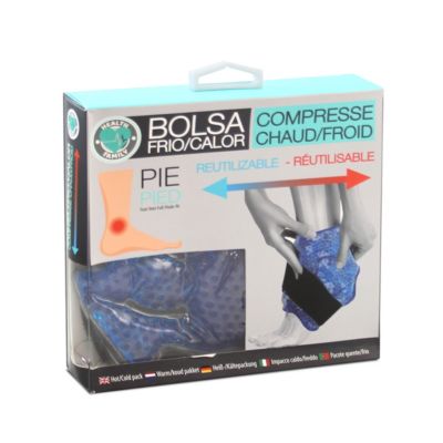 Compresse thermique Chaude/Froide Réutilisable pour Pied et Cheville  - Largeur 25,4 x Longueur 16 cm