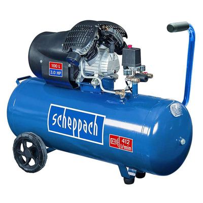 Compresseur 100l À Deux Cylindres 2200w Scheppach Hc100dc