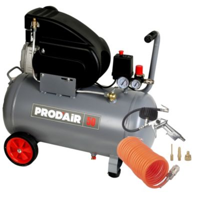 Compresseur 50 Litres 2CV lubrifié PRODAIR avec accessoires