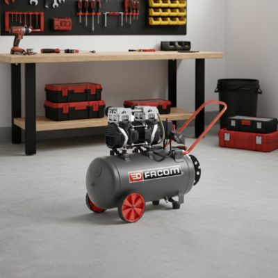 Compresseur d'air bicylindre Facom 50L 2.5HP