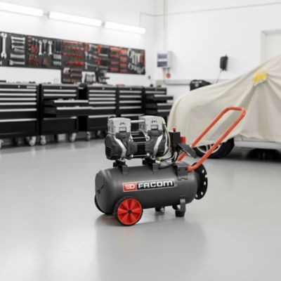 Compresseur d'air série Silver débruité Facom 24L 2.5HP