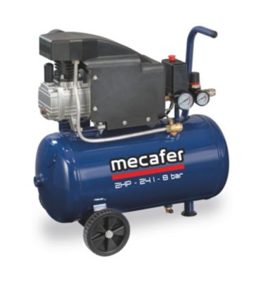 Compresseur lubrifié Mecafer 24L 2HP