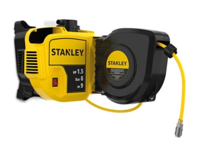 Compresseur Mural Stanley Fatmax WALLTECH PRO - Réservoir 2L, Sans Huile, 9m De Tuyau