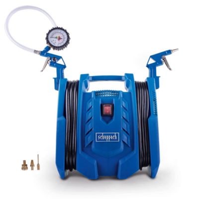 Compresseur portatif SCHEPPACH Air Force 7 - 1100W - 8bar - 180L/min - 97dB - accessoires inclus