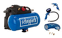 Compresseur Scheppach HC06 1200W 6L + set d'accessoires