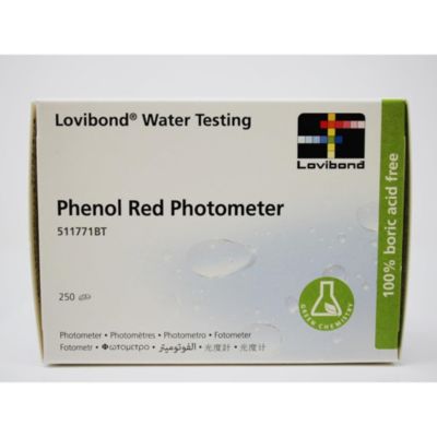 Comprimés de rouge de phénol Lovibond pour photomètre 250 Piéces