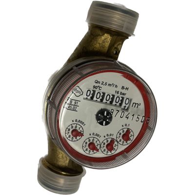 Compteur eau chaude standard 130 3/4