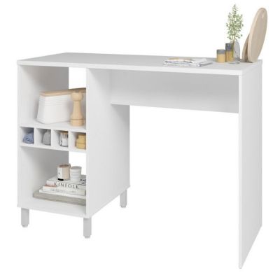 Comptoir de cuisine Beaux Meubles Pas Chers 135 cm blanc mélaminé