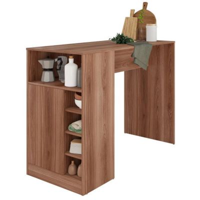 Comptoir de cuisine BEAUX MEUBLES PAS CHERS BMU58-164 imitation châtaignier 135x