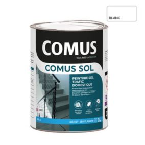 COMUS SOL BLANC 3L Peinture pour sols intérieurs et extérieurs, trafic domestique