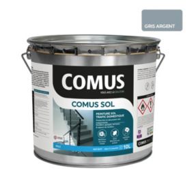 COMUS SOL GRIS ARGENT  10L Peinture pour sols intérieurs et extérieurs. trafic domestique