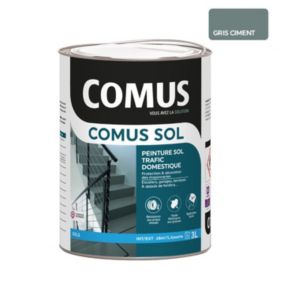 COMUS SOL GRIS CIMENT 3L Peinture pour sols intérieurs et extérieurs. trafic domestique