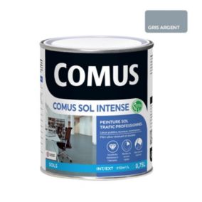 COMUS SOL INTENSE GRIS ARGENT  0.75L Peinture sols intérieurs et extérieurs. trafic intense/professionnel