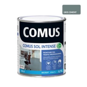 COMUS SOL INTENSE GRIS CIMENT 0.75L Peinture sols intérieurs et extérieurs. trafic intense/professionnel