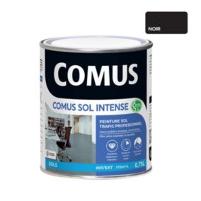 COMUS SOL INTENSE NOIR  0.75L Peinture sols intérieurs et extérieurs. trafic intense/professionnel