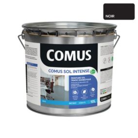 COMUS SOL INTENSE NOIR  10L Peinture sols intérieurs et extérieurs. trafic intense/professionnel