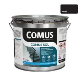 COMUS SOL NOIR 10L Peinture pour sols intérieurs et extérieurs. trafic domestique