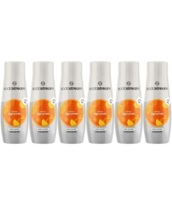 Concentrés SODASTREAM - Lot de 6 concentrés Agrumes sans sucres - Jusqu'a 54L de boissons - 440 ml