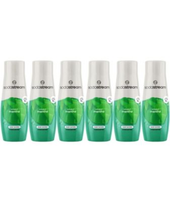 Concentrés SODASTREAM - Lot de 6 concentrés Menthe sans sucres - Jusqu'a 54L de boissons - 440 ml