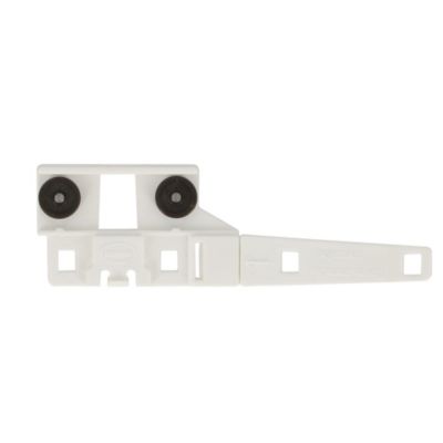 Conducteurs décorateur pour rail rideau 24 x 16 mm blanc, lot de 2 Mobois
