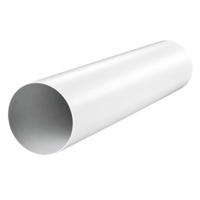 Conduit rigide VMC circulaire PVC blanc longueur 1 mètre BLAUPLAST - Diamètre (mm) 125