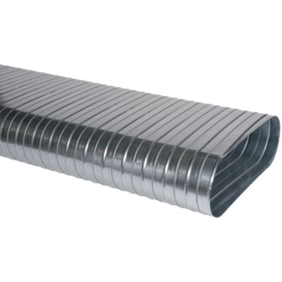 Conduit spiralés rigide oblong galvanisé CSRO de 3mètres - L325 x H130 - ALDES - 11064443