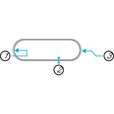 Conduit spiralés rigide oblong galvanisé CSRO de 3mètres - L350 x H100 - ALDES - 11064392