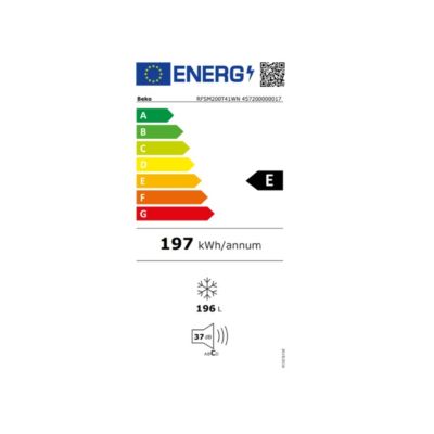 Congélateur armoire 54cm 196l statique Beko RFSM200T41WN