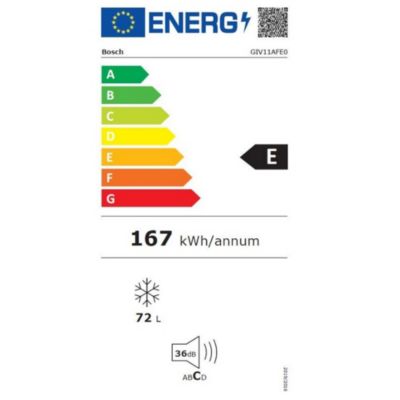 Congélateur intégrable 72 l a++ Bosch GIV11AFE0 série 6
