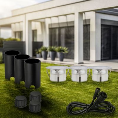 CONNECT TO SHINE Kit d'extension Tilia avec 3 spots LED encastrables au ...