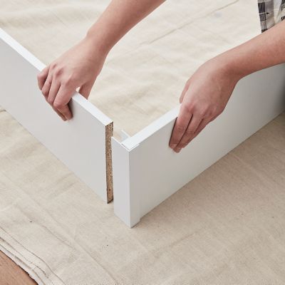 Connecteur angle marlow blanc 200mm GoodHome