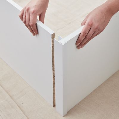 Connecteur angle marlow blanc 400mm GoodHome
