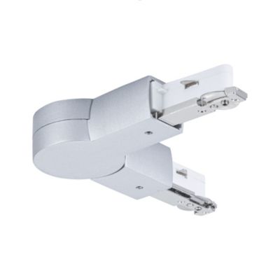 Connecteur d'angle articulé gris chromé dépoli mat URail Paulmann