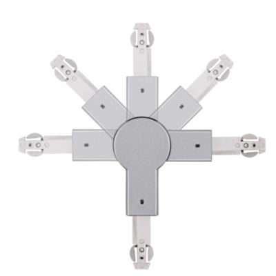 Connecteur d'angle articulé gris chromé dépoli mat URail Paulmann