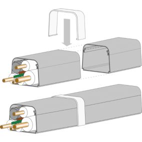 Connecteur pour goulotte 80 x 60 mm spécial climatiseur fixe Autogyre