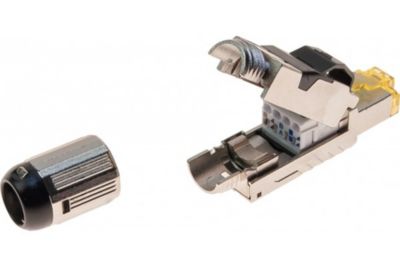 Connecteur RJ45 Cat8 STP câble monobrin CONECTICPLUS