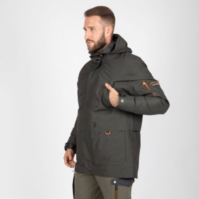 conor - parka de travail - 1085 kaki , noir m