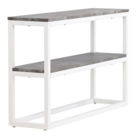 Console Design Double "Rise" 110cm Gris & Blanc